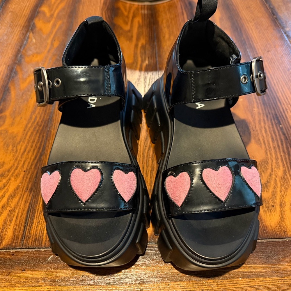 Dolls Kills Lamoda Rollercoaster Chunky Sandals Size 5‎